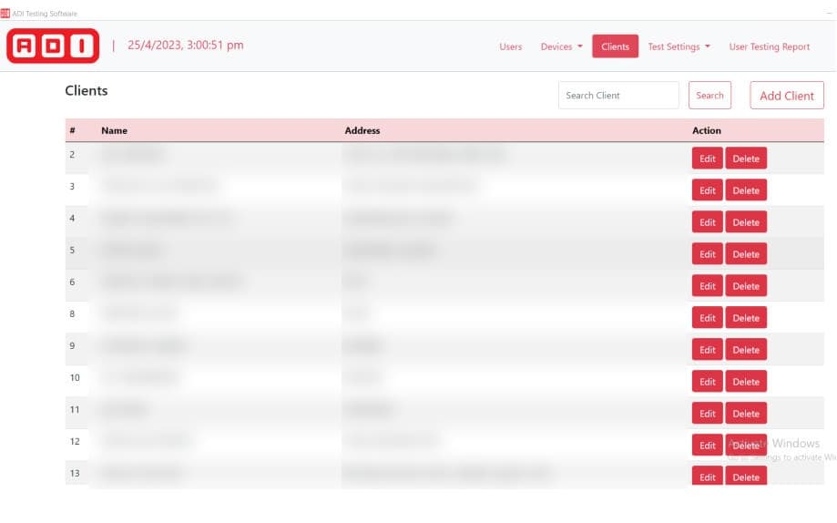 ADI - Testing Tool project